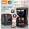 cafetera RAF compacta con filtro reutilizable, placa de calentamiento y cafetera para el hogar y la Oficina, 12 tazas
