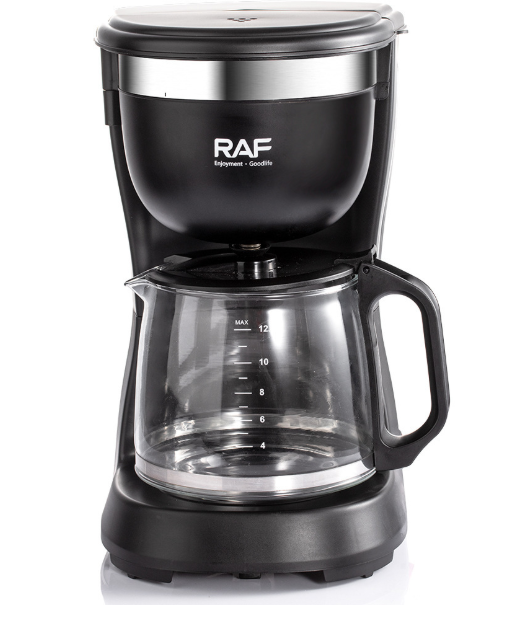 cafetera RAF compacta con filtro reutilizable, placa de calentamiento y cafetera para el hogar y la Oficina, 12 tazas
